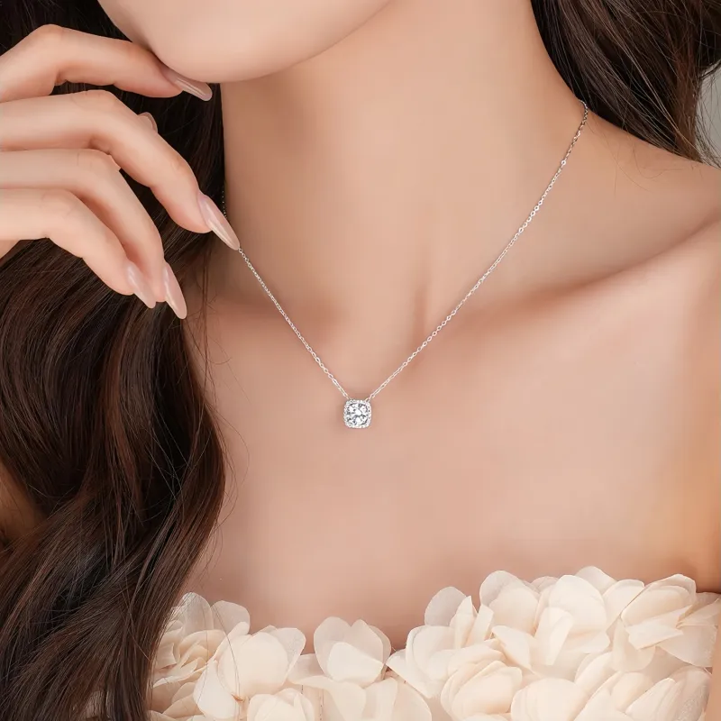 Di Su Xing 925 Sterling Silver Necklaces Women's-1