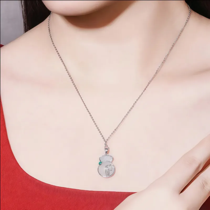 Di Su Xing Chalcedony Necklaces Women's-1