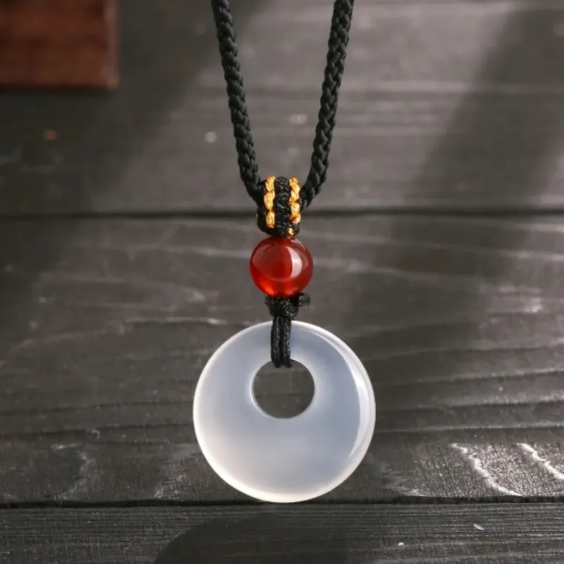 Di Su Xing Chalcedony Jade Necklaces Women's-3