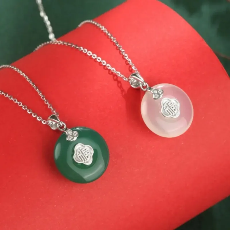 Di Su Xing Chalcedony Necklaces Women's-8