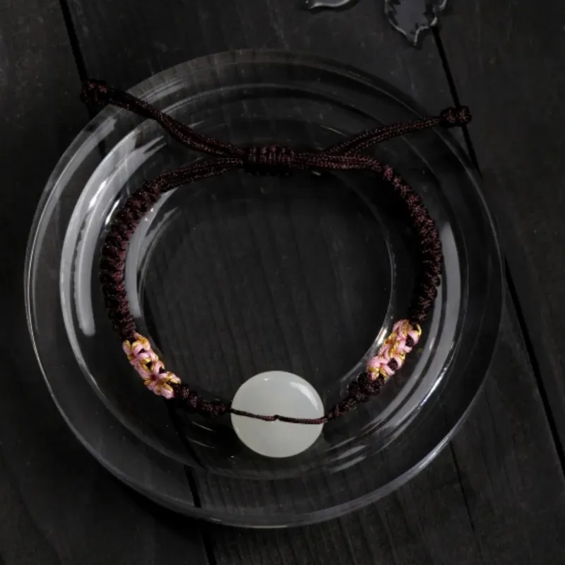 Di Su Xing Bracelets White Jade Women's-2
