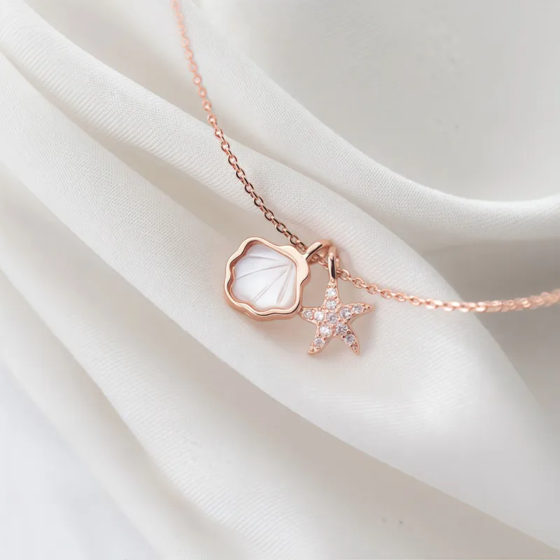 Di Su Xing 925 Sterling Silver Necklaces Women's-5