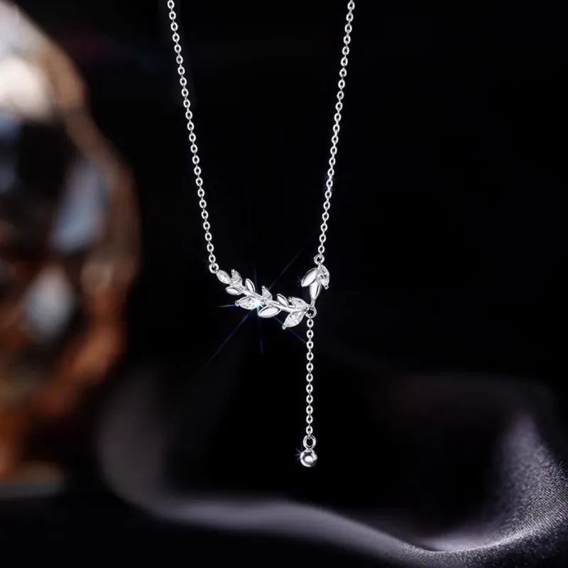 Di Su Xing 925 Sterling Silver Necklaces Women's-5