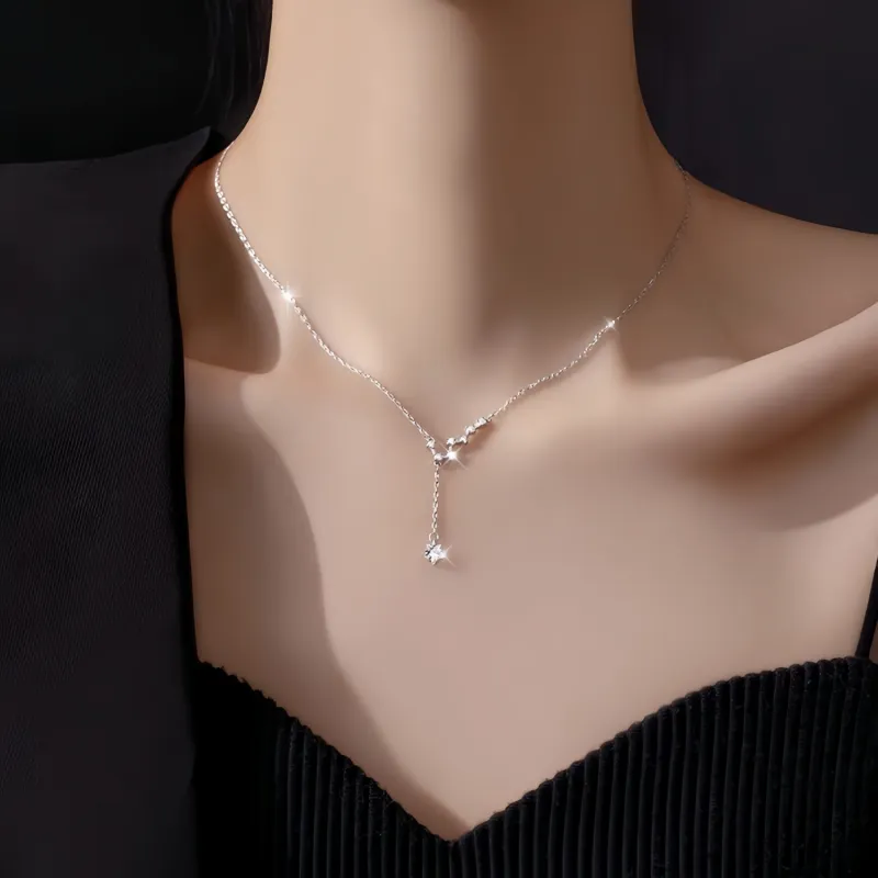 Di Su Xing Zircon Necklaces Women's-1