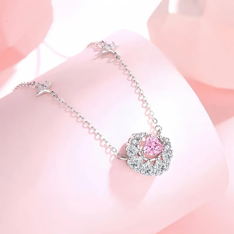 Di Su Xing 925 Sterling Silver Necklaces Women's-2
