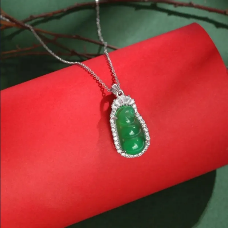 Di Su Xing Chalcedony Necklaces Women's-5