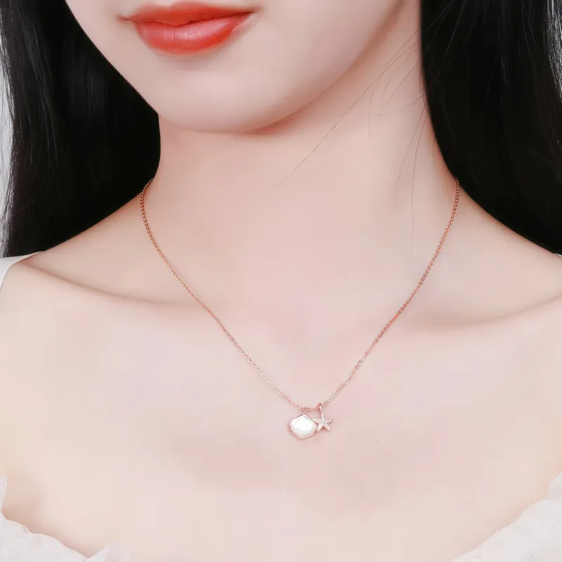Di Su Xing 925 Sterling Silver Necklaces Women's-2