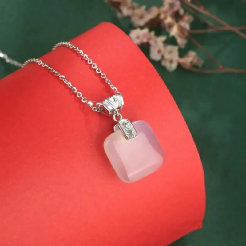 Di Su Xing Chalcedony Necklaces Women's-3