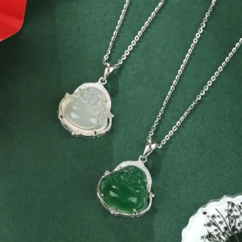 Di Su Xing Chalcedony Necklaces Women's-4