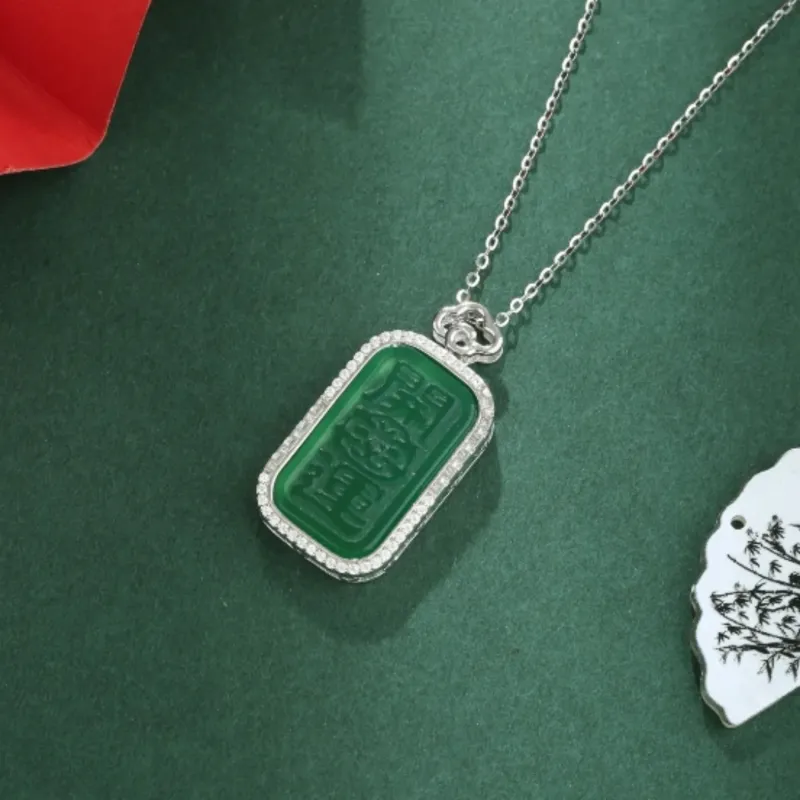 Di Su Xing Chalcedony Necklaces Women's-4
