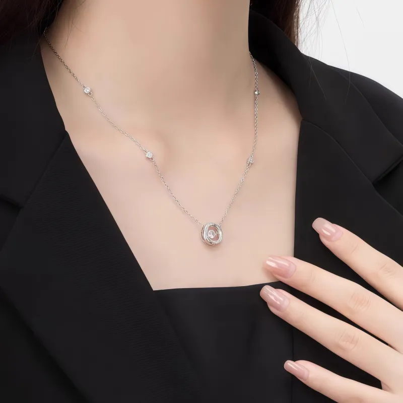 Di Su Xing 925 Sterling Silver Necklaces Women's-1