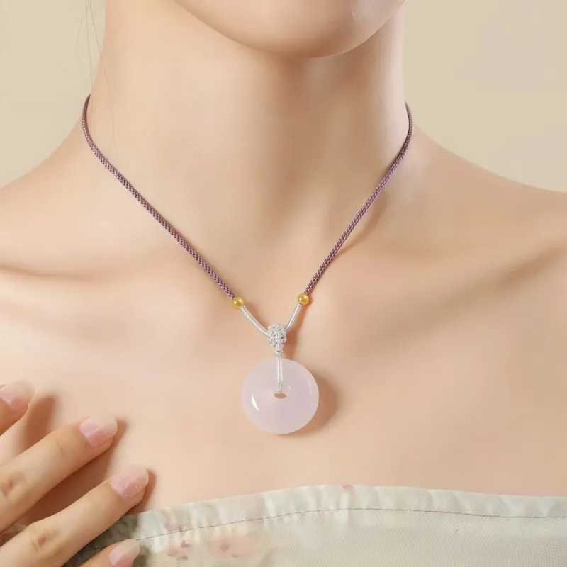 Di Su Xing Chalcedony Necklaces Women's-1