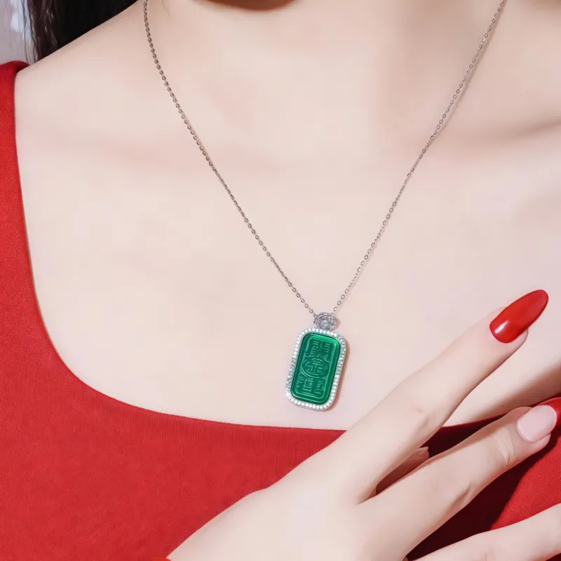 Di Su Xing Chalcedony Necklaces Women's-1