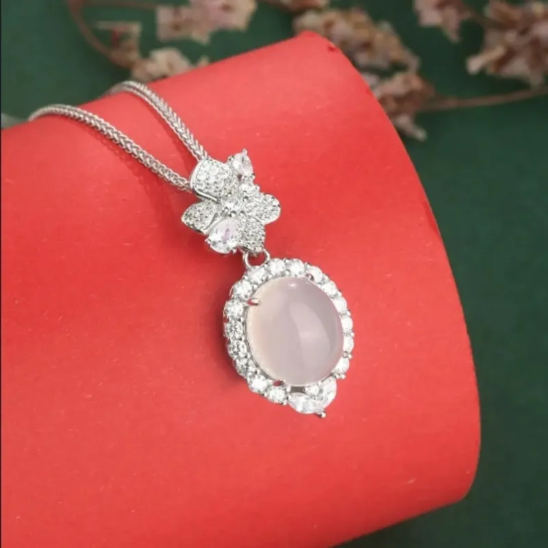 Di Su Xing Chalcedony Necklaces Women's-3