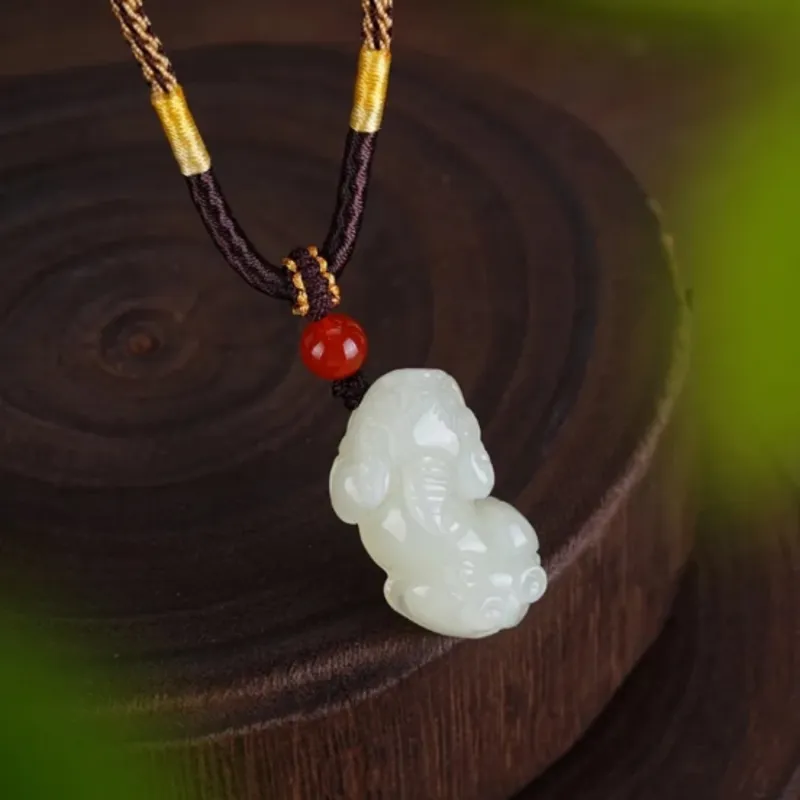 Di Su Xing Pendants White Jade Women's-6