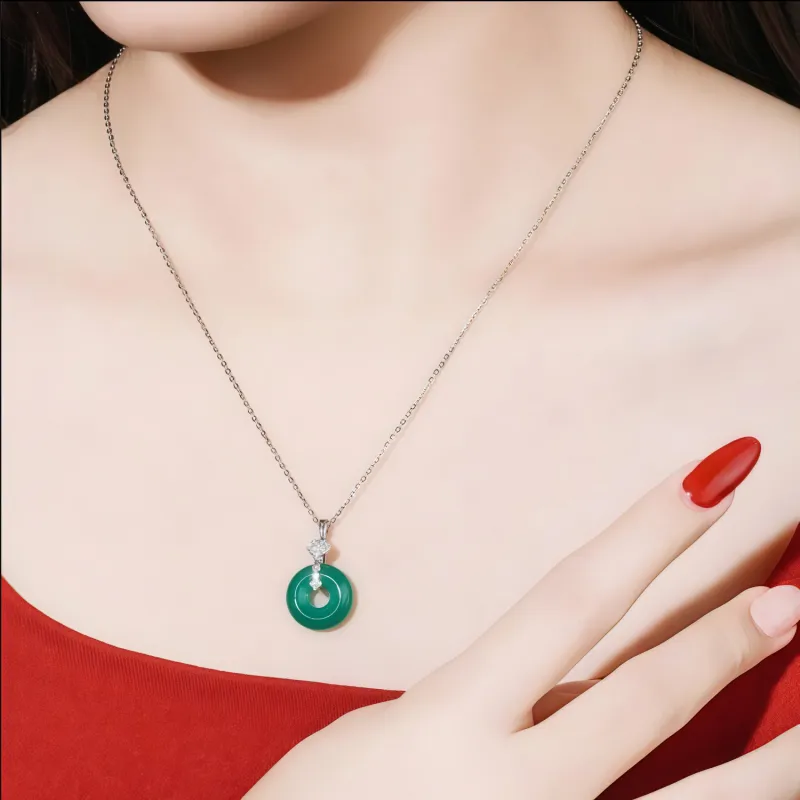 Di Su Xing Chalcedony Necklaces Women's-1