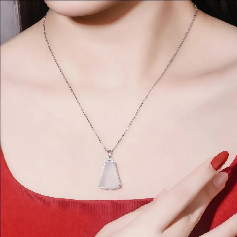 Di Su Xing Chalcedony Necklaces Women's-1