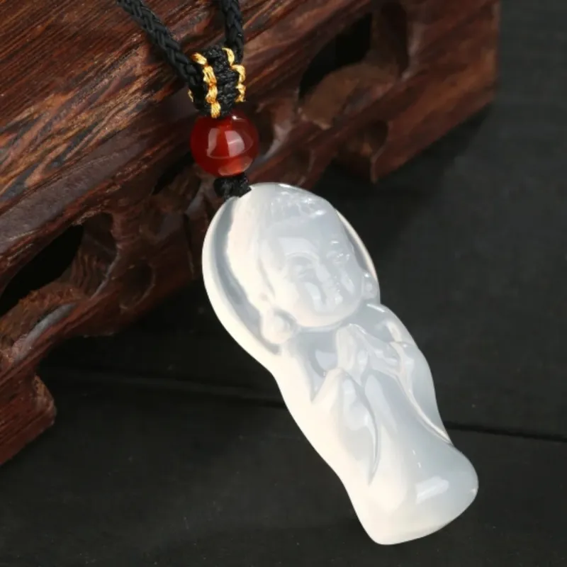 Di Su Xing Chalcedony Necklaces Women's-2