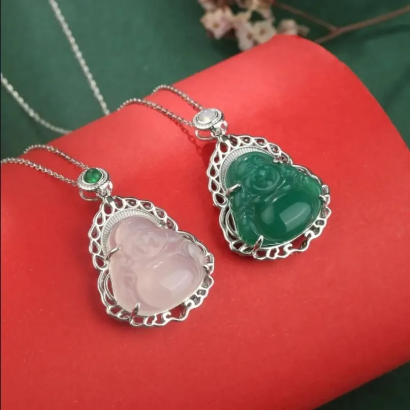 Di Su Xing Chalcedony Necklaces Women's-5