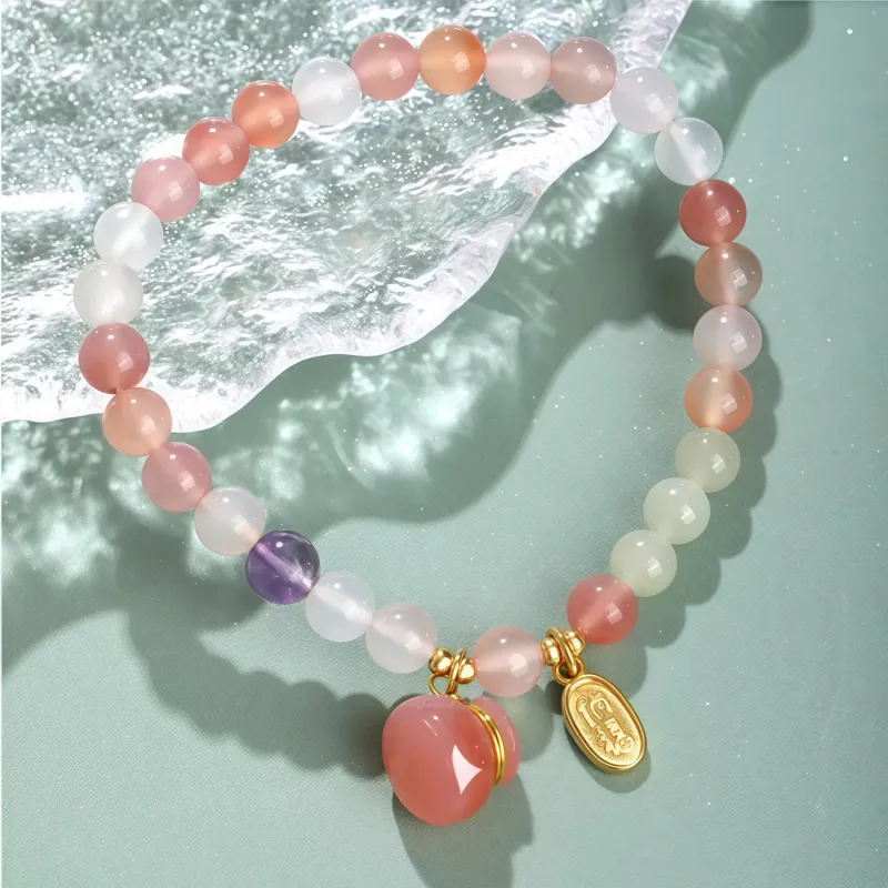 Di Su Xing Hetian Jade Bracelets White Jade Women's-2