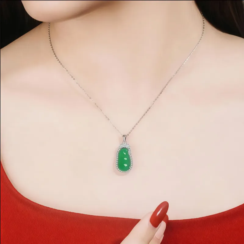 Di Su Xing Chalcedony Necklaces Women's-1