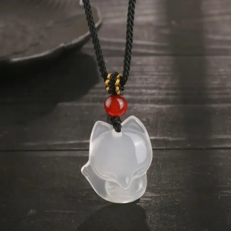 Di Su Xing Chalcedony Jade Necklaces Women's-2