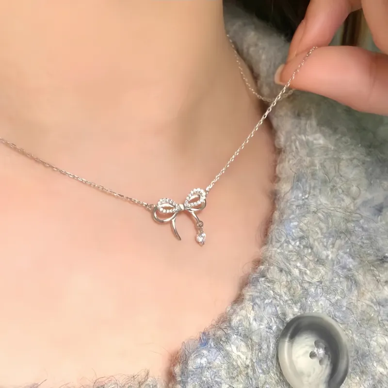 Di Su Xing 925 Sterling Silver Necklaces Women's-2