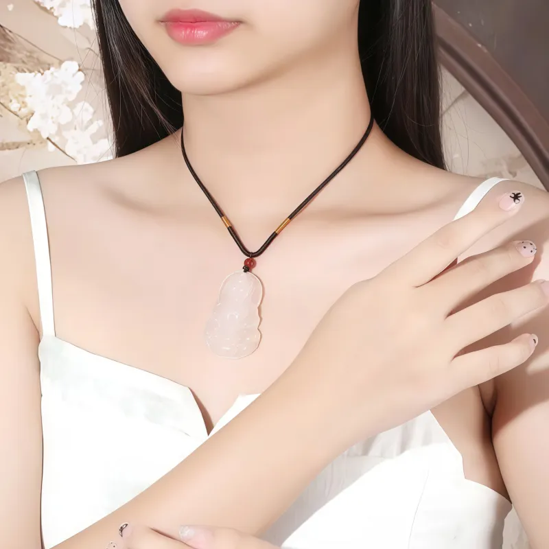 Di Su Xing Chalcedony Necklaces Women's-1