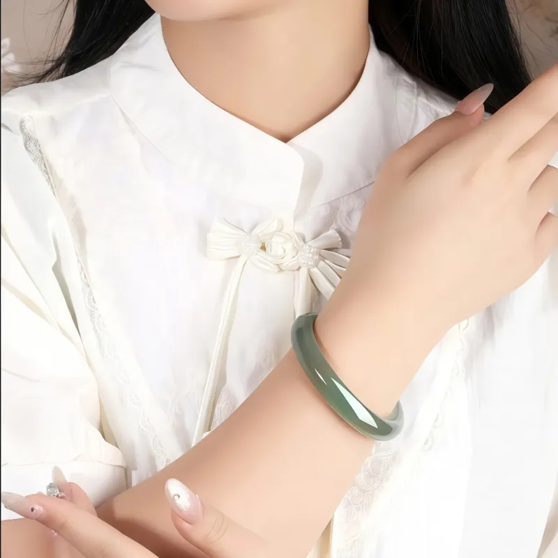 Di Su Xing Chalcedony Bangles Women's-1
