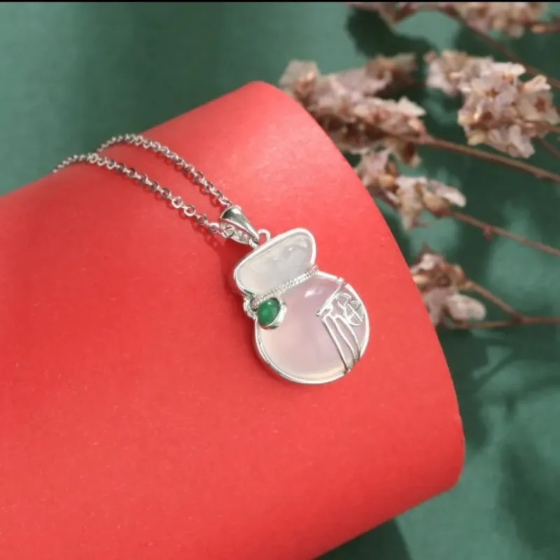 Di Su Xing Chalcedony Necklaces Women's-2