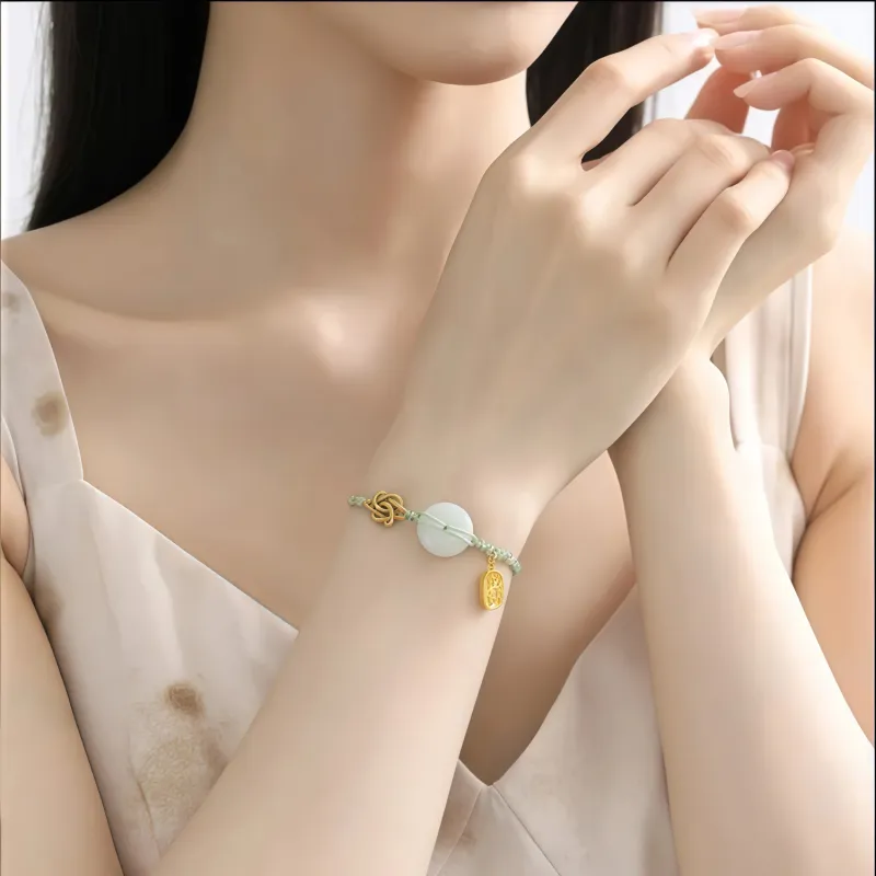 Di Su Xing Bracelets White Jade Women's-1