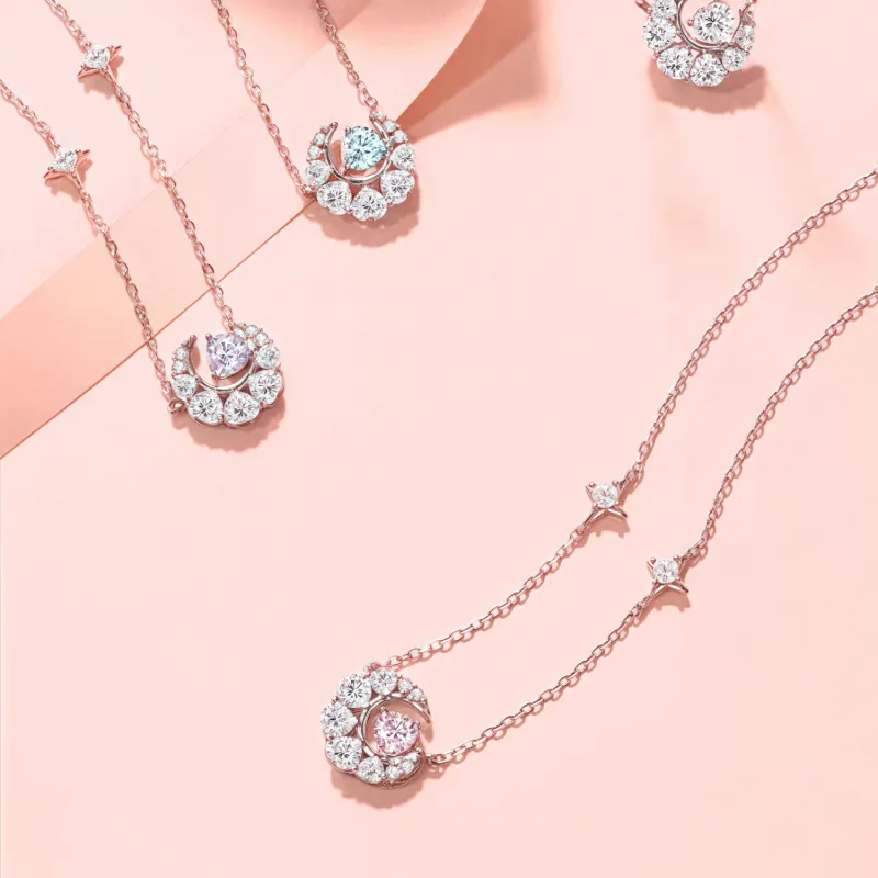 Di Su Xing 925 Sterling Silver Necklaces Women's-5