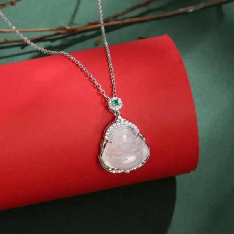 Di Su Xing Chalcedony Necklaces Unisex-5