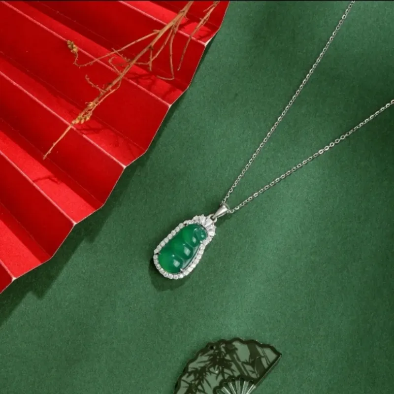 Di Su Xing Chalcedony Necklaces Women's-4