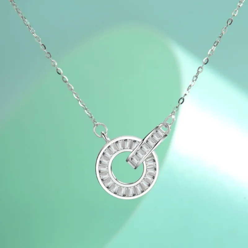 Di Su Xing 925 Sterling Silver Necklaces Women's-2