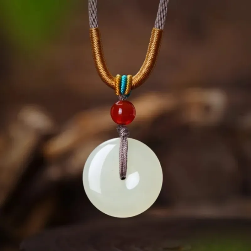 Di Su Xing Pendants White Jade Women's-4