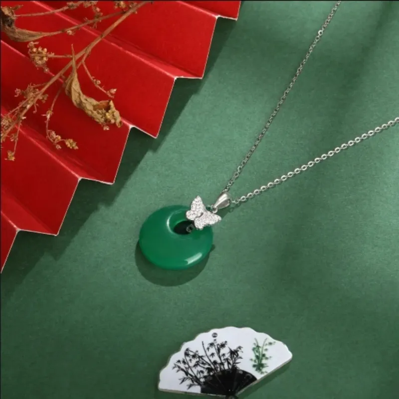 Di Su Xing Chalcedony Necklaces Women's-4