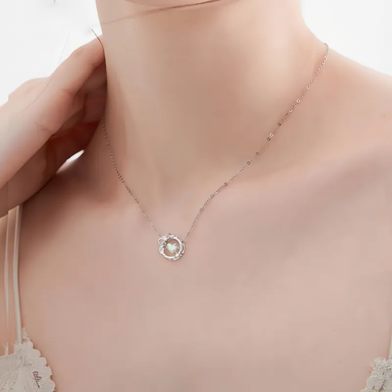 Di Su Xing 925 Sterling Silver Necklaces Women's-2