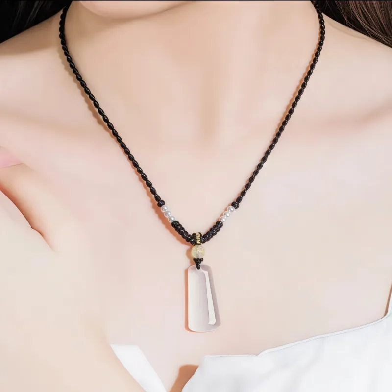 Di Su Xing Chalcedony Necklaces Women's-1