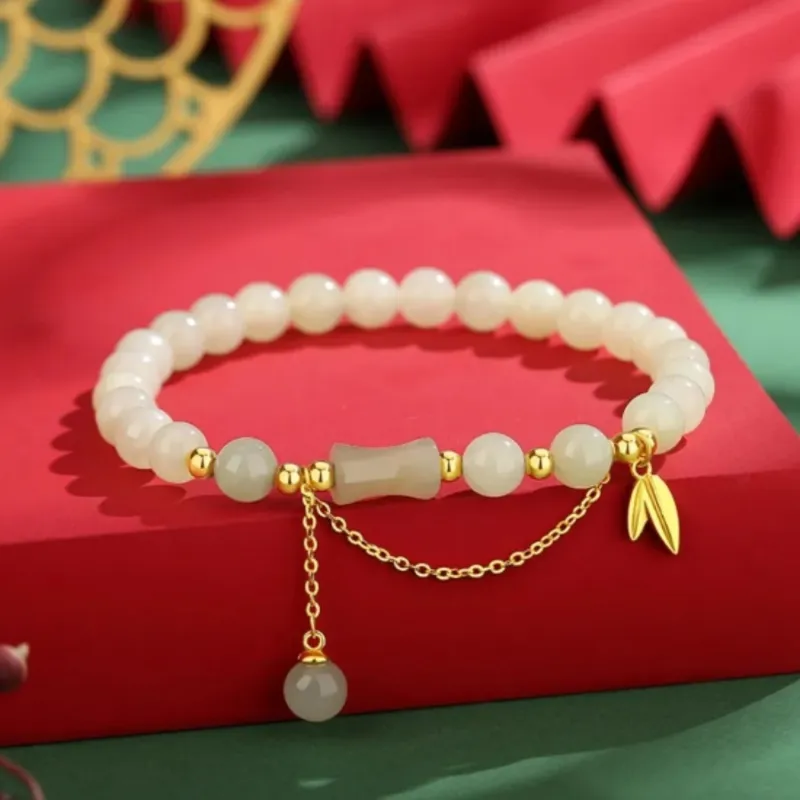 Di Su Xing Bracelets White Jade Women's-4
