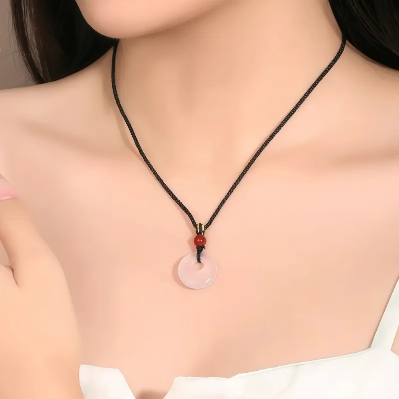 Di Su Xing Chalcedony Jade Necklaces Women's-1