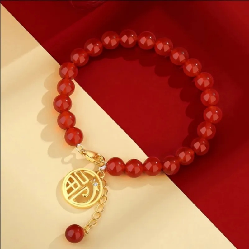 Di Su Xing Chalcedony Bracelets Women's-5