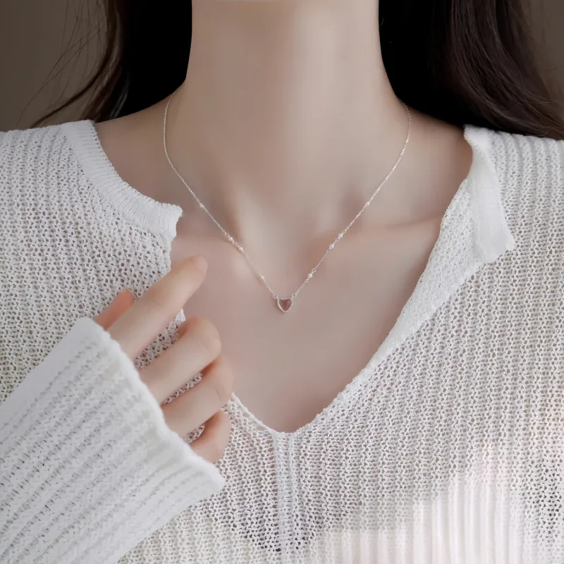 Di Su Xing 925 Sterling Silver Necklaces Women's-2