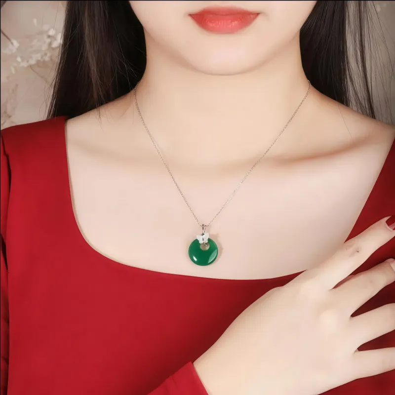 Di Su Xing Chalcedony Necklaces Women's-1