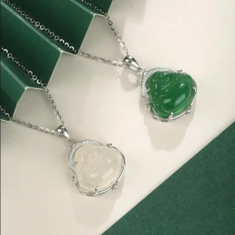 Di Su Xing Chalcedony Necklaces Women's-3