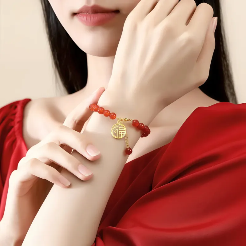 Di Su Xing Chalcedony Bracelets Women's-1