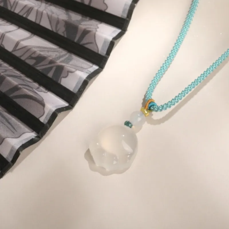 Di Su Xing Chalcedony Necklaces Women's-3