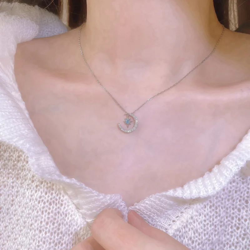 Di Su Xing 925 Sterling Silver Necklaces Women's-1