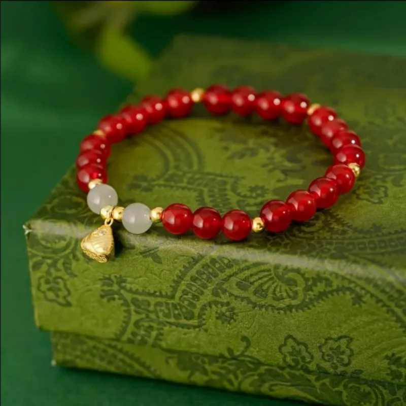 Di Su Xing Hetian Jade Bracelets White Jade Women's-4