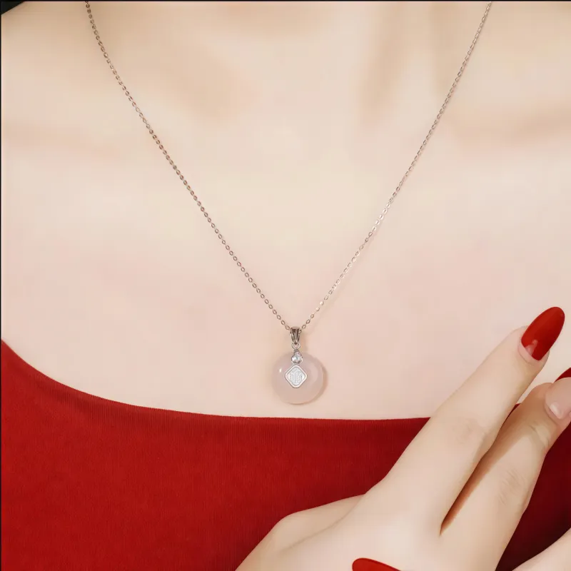 Di Su Xing Chalcedony Necklaces Women's-1